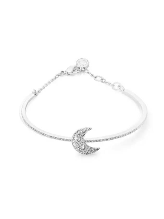 Sublima Moon Crystal Bangle Bracelet Silver - SWAROVSKI - BALAAN 3