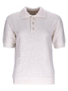 Nostalgic Boucle Knit Polo Shirt Off White - MAISON MARGIELA - BALAAN 2