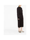 Viscose Trench Coat Brown - JIL SANDER - BALAAN 4