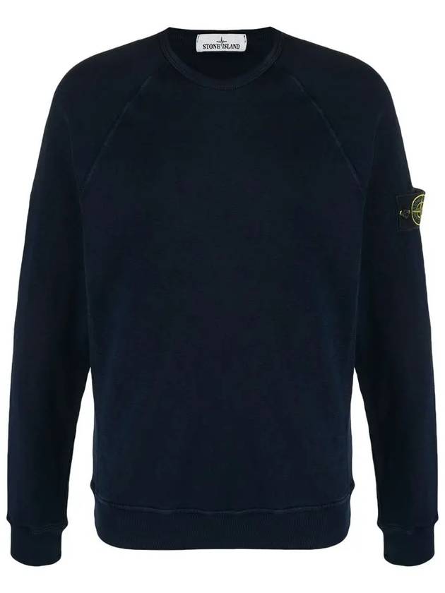 Logo Wappen Raglan Sweatshirt Navy - STONE ISLAND - BALAAN 2