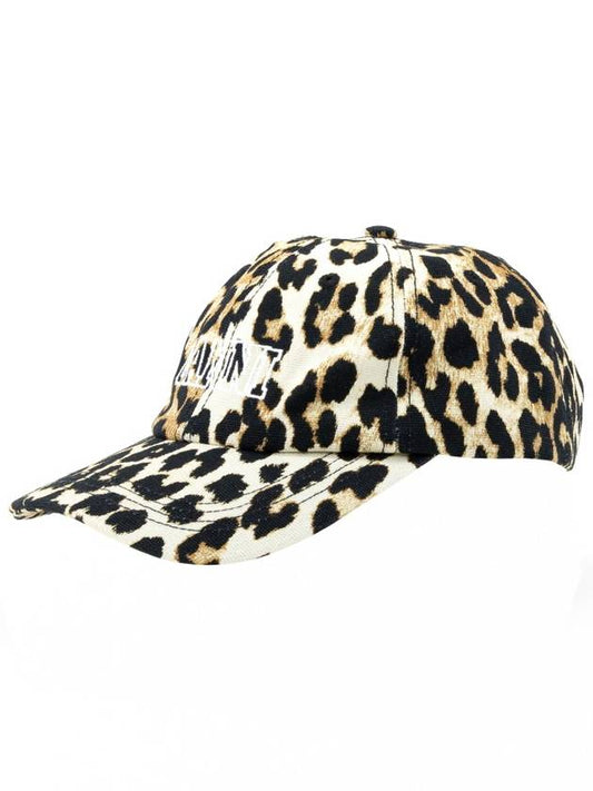 Logo embroidery ball cap baseball leopard A5312 943 - GANNI - BALAAN 2