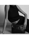 Cassandre Large Envelope Pouch Bag Black - SAINT LAURENT - BALAAN 7