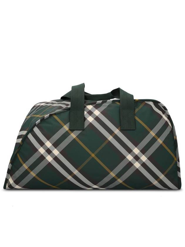 Shield Check Pattern Large Duffel Bag Green - BURBERRY - BALAAN 2