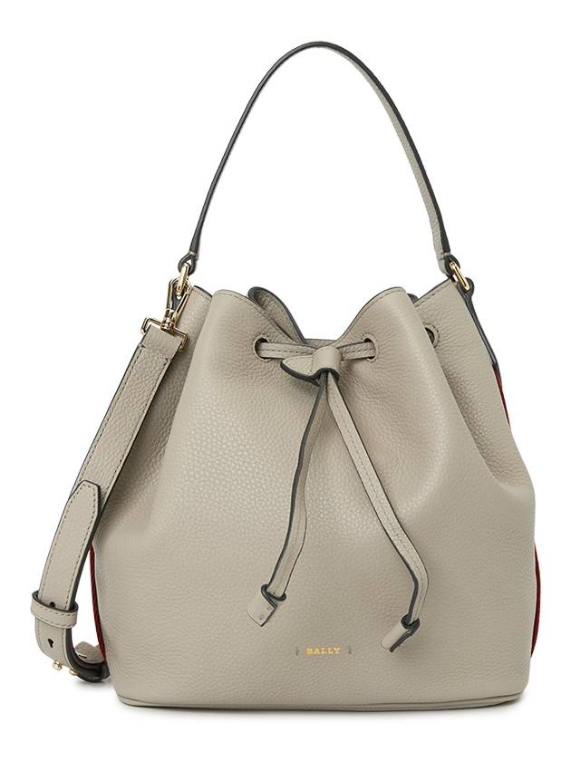 Blyss Leather Bucket Bag Grey - BALLY - BALAAN 3