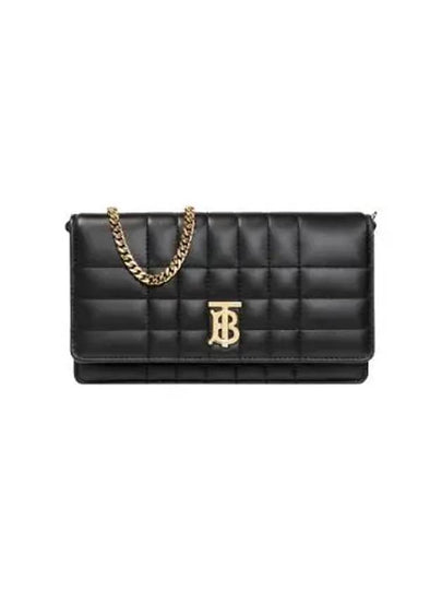 Lola Gold Logo Quilted Mini Cross Bag Black - BURBERRY - BALAAN 2