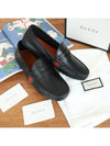 Men's Web Driving Loafers Black - GUCCI - BALAAN.