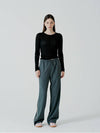 track line straight pants - PINBLACK - BALAAN 2