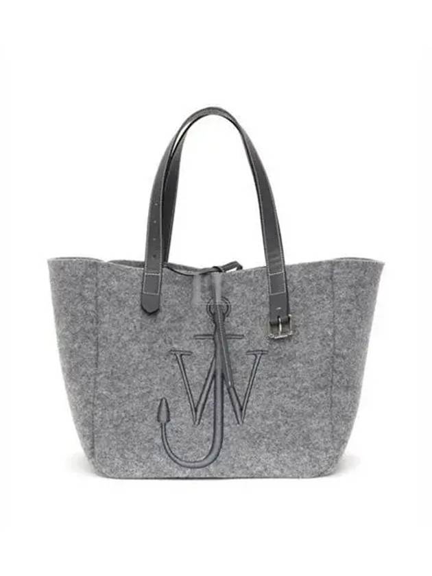 Embroidered Logo Tote Bag Grey - JW ANDERSON - BALAAN 2