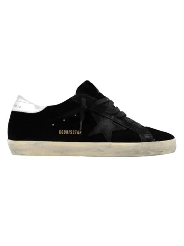 Superstar Velvet Low Top Sneakers Black - GOLDEN GOOSE - BALAAN 1