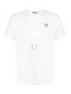 Small Gold Heart Wappen Short Sleeve T-Shirt White P1 T216 4 - COMME DES GARCONS - BALAAN 2