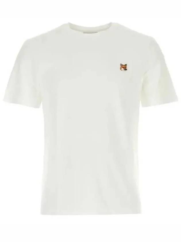 Fox Head Patch Classic Short Sleeve T-Shirt White - MAISON KITSUNE - BALAAN 2