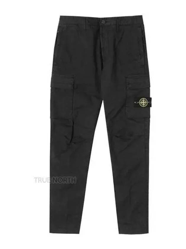 Wappen Patch Cargo Track Pants Black - STONE ISLAND - BALAAN 2