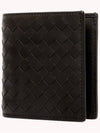 Intrecciato Small Folder Half Wallet Brown - BOTTEGA VENETA - BALAAN 3