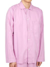 Poplin Long Sleeve Shirt Purple Pink - TEKLA - BALAAN 4
