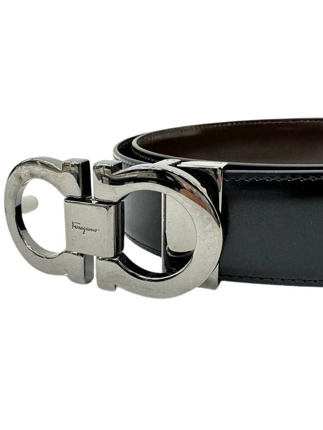 Reversible Leather Belt 644557 - SALVATORE FERRAGAMO - BALAAN 2