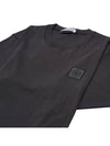 Organic Cotton Short Sleeve T-Shirt Dark Grey - STONE ISLAND - BALAAN 4