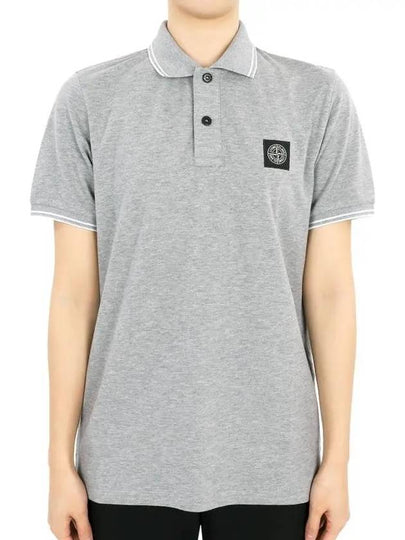 Kids Logo Patch Polo Shirt Grey - STONE ISLAND - BALAAN 2