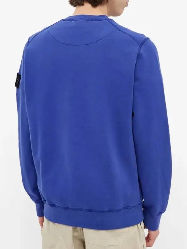 Wappen Patch Crewneck Sweatshirt Blue - STONE ISLAND - BALAAN 5