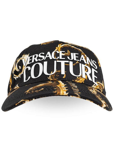 Versace Jeans Couture Cap With Barocco Print, Men's, Black - VERSACE - BALAAN 1