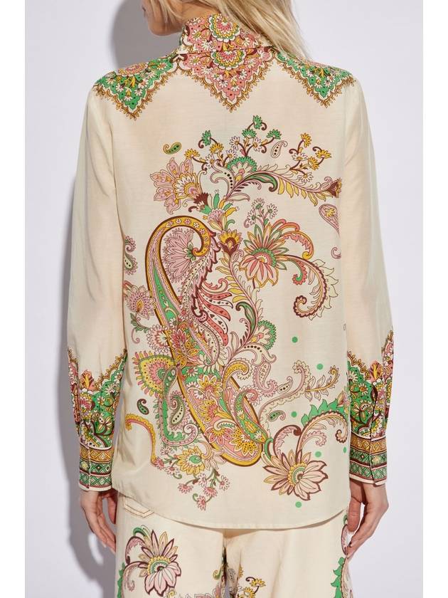 Etro Shirt With Decorative Print, Women's, Cream - ETRO - BALAAN 4