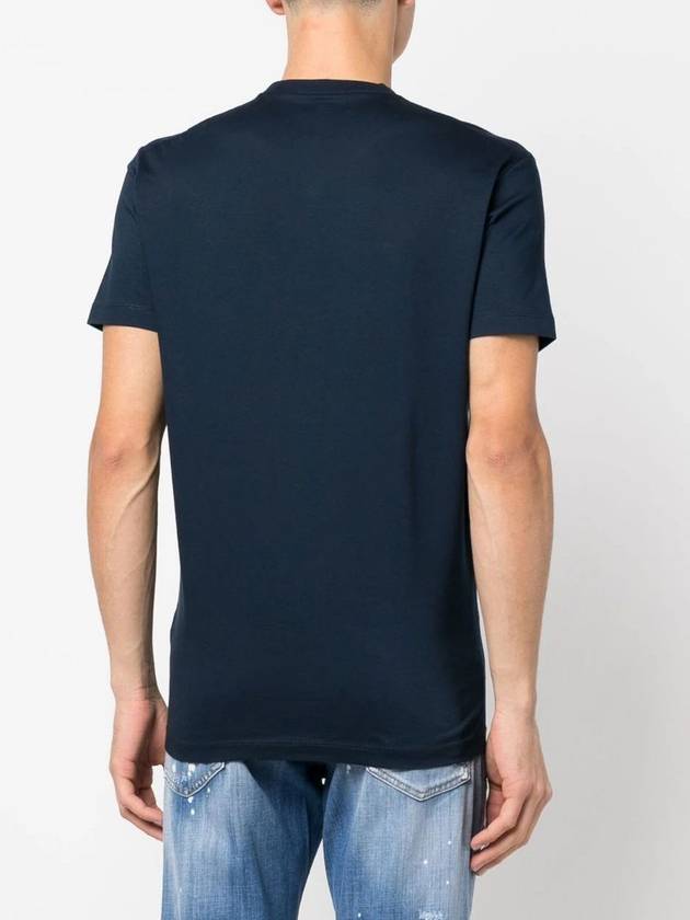 short sleeve t-shirt S74GD1097S23009478 BLUE NAVY - DSQUARED2 - BALAAN 5