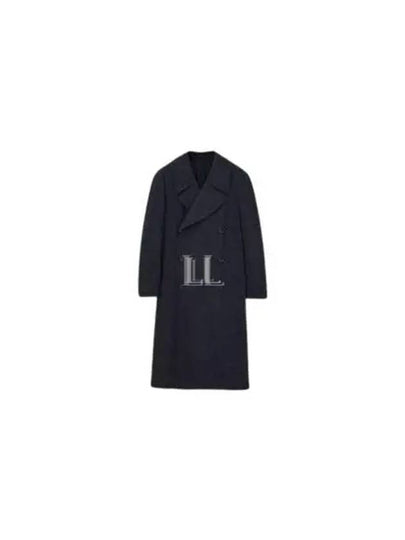 Soft Tailored Double Coat Blue Melange - LEMAIRE - BALAAN 2