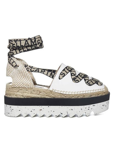 Gaia Platform Espadrilles White - STELLA MCCARTNEY - BALAAN 1