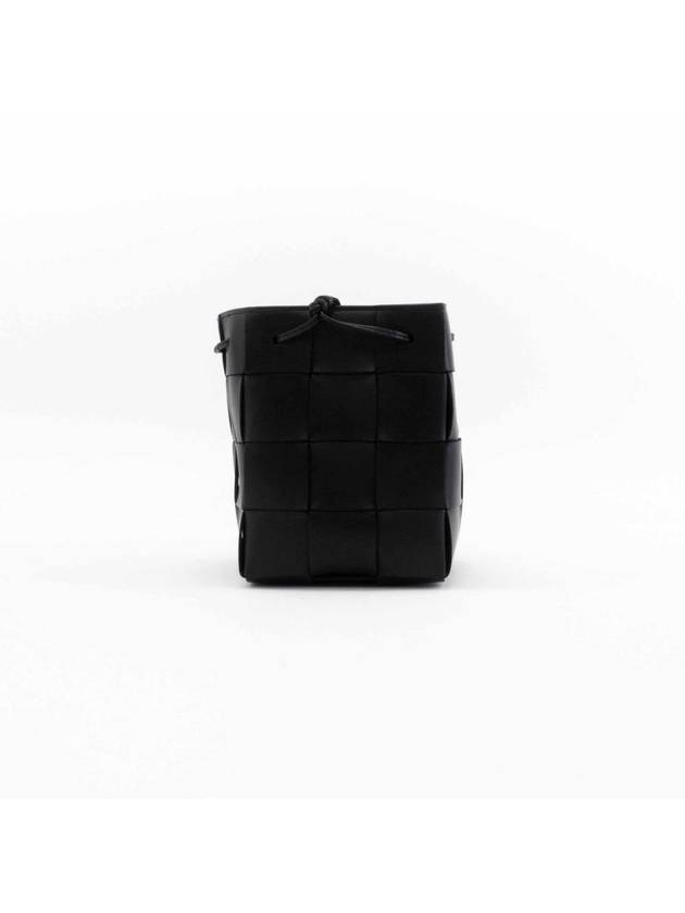 Intrecciato Cassette Small Bucket Bag Black - BOTTEGA VENETA - BALAAN 5