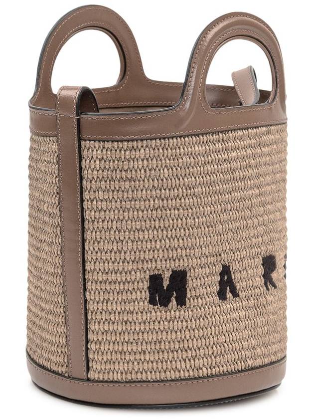 Tropicalia Small Bucket Bag Brown - MARNI - BALAAN 4