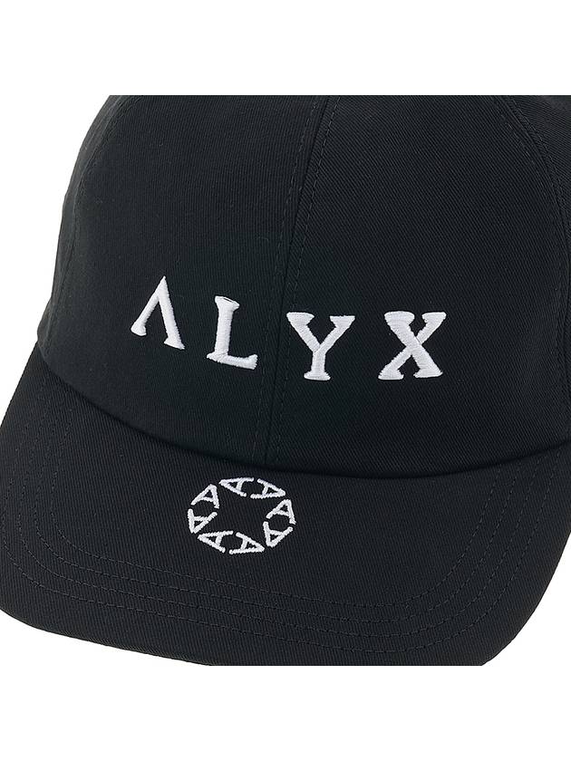 Embroidered Logo Cotton Ball Cap Black - 1017 ALYX 9SM - BALAAN 7