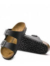 Arizona Oiled Leather Slippers Black - BIRKENSTOCK - BALAAN 6