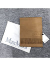 Wsdahlia Embroid M Logo Fringe Cashmere Muffler Camel - MAX MARA - BALAAN 3