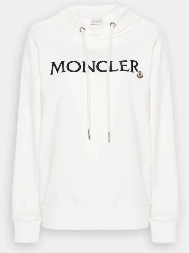 Embroidered logo hooded top white - MONCLER - BALAAN 2