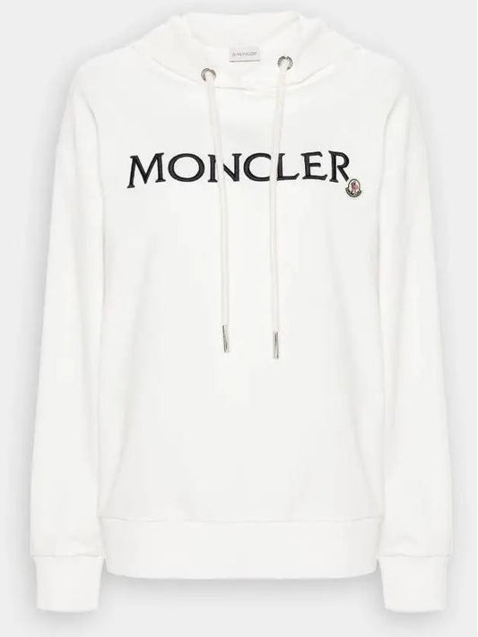 Embroidered logo hooded top white - MONCLER - BALAAN 2