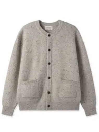 Neff Crew Neck Wool Cardigan Grey - BLACKBROWN - BALAAN 1