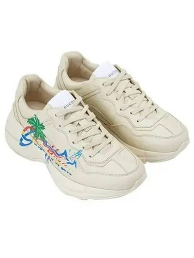 Rhyton Hawaii White Sneakers 270359 - GUCCI - BALAAN 1