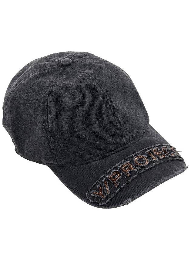 Y Project Men's Logo Ball Cap CAP02S25 VINTAGE BLACK - Y/PROJECT - BALAAN 4