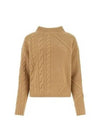 Accordo Cashmere Wool Knit Top Beige - MAX MARA - BALAAN 2