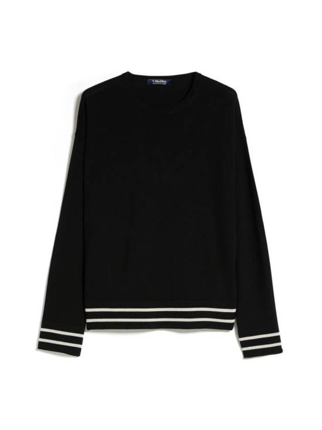 West Wool Knit Top Black - MAX MARA - BALAAN 2