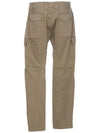 Men's Metropolis Stretch Satin Cargo Straight Pants Silver Sage - CP COMPANY - BALAAN 4