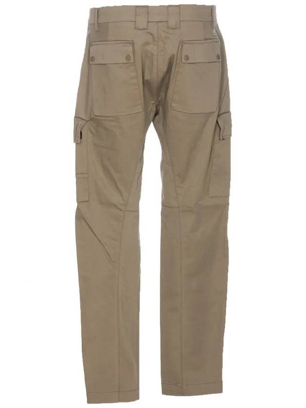 Men's Metropolis Stretch Satin Cargo Straight Pants Silver Sage - CP COMPANY - BALAAN 4