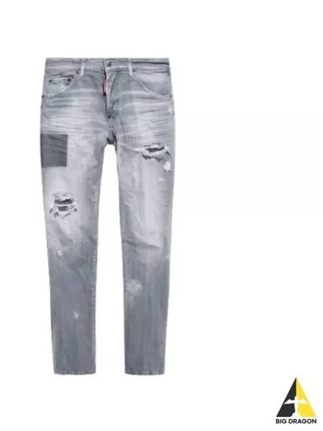 Detail Patchwork Cool Guy Jeans Grey - DSQUARED2 - BALAAN 2