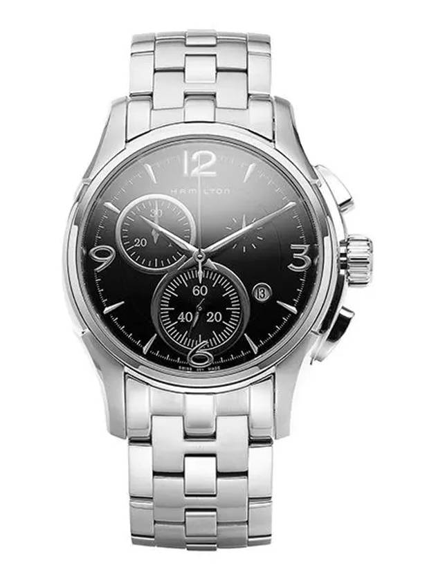 Men's Hamilton Jazzmaster Chrono Quartz Watch Silver - HAMILTON - BALAAN 3