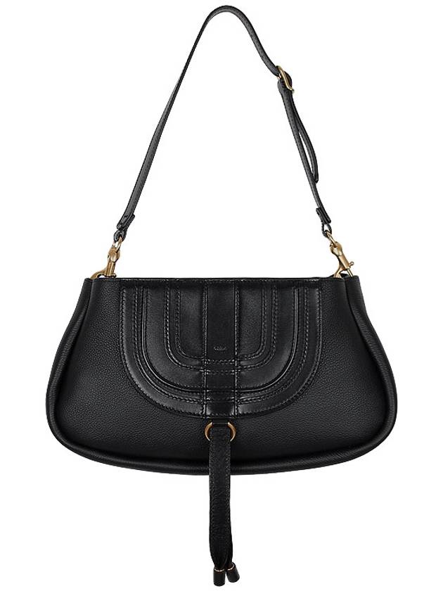 Calfskin Clutch Shoulder Bag Black - CHLOE - BALAAN 4