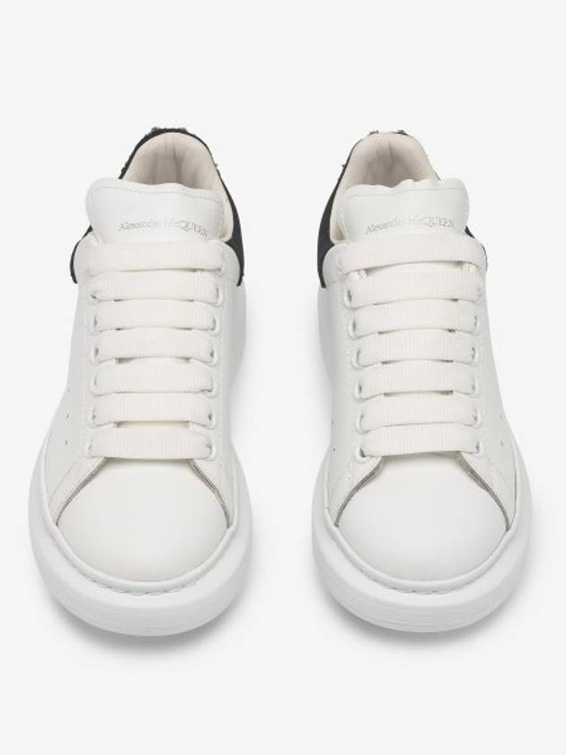 Oversized Black Tab Low Top Sneakers White - ALEXANDER MCQUEEN - BALAAN 3