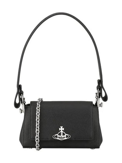 Women s Shoulder Bag Vivienne Westwood With Logo Appliqu Black - VIVIENNE WESTWOOD - BALAAN 2