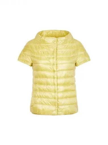 Women s goose down short sleeve padded jacket yellow 270443 - HERNO - BALAAN 1