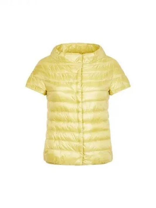 Women s goose down short sleeve padded jacket yellow 270443 - HERNO - BALAAN 1