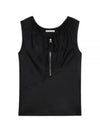 Drawstring Sleeveless Black - HELMUT LANG - BALAAN 2