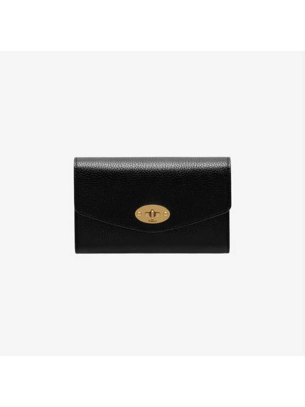 Darley Small Classic Grain Medium Wallet Black - MULBERRY - BALAAN 2